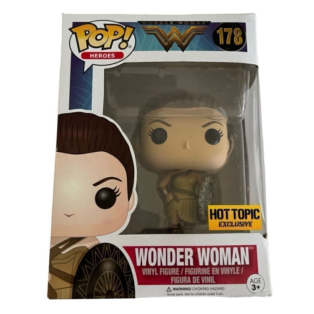 Funko Pop DCU Wonder Woman With Shield #178 Hot Topic Exclusive Gal Gadot